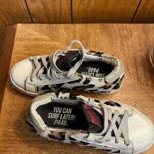 Kids" Shoes P448 You Can Surf Later Leopard Sneakers